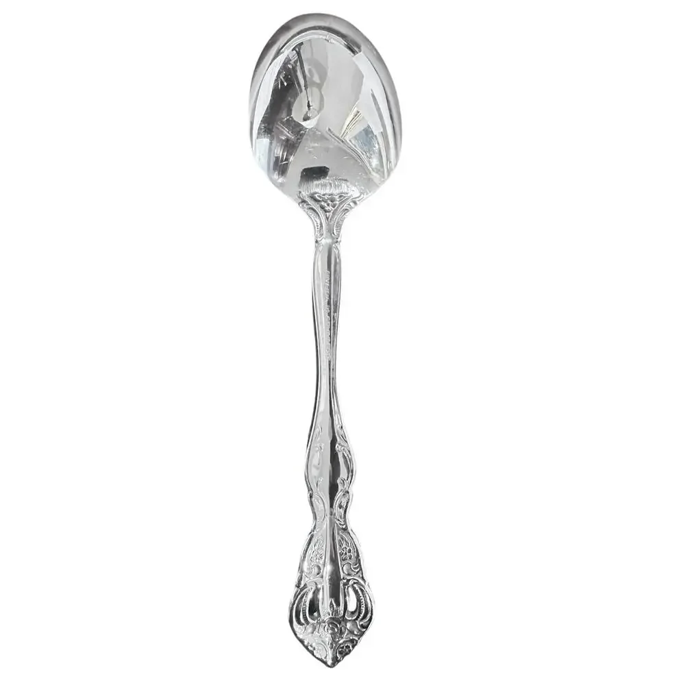 Oneida Michelangelo Cube Stainless Steel Large Solid Serving Spoon-Excellent!